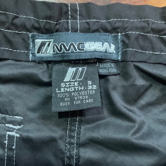Vintage MacGear Punk Rave Goth Baggy Streetwear Cargo Black pants size Small - Picture 3 of 12